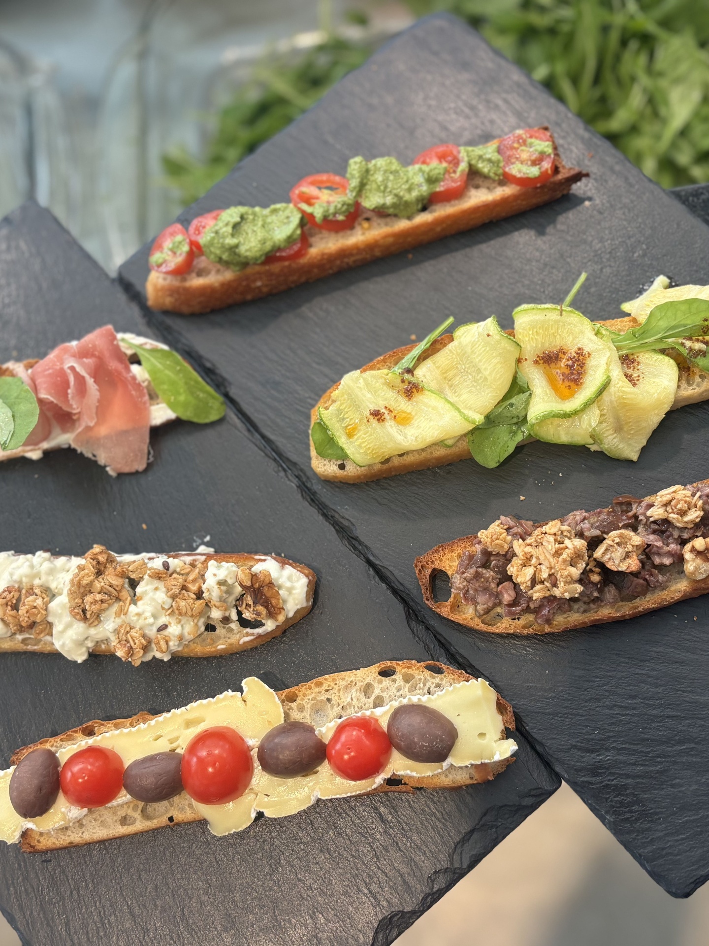 Tostadas con dips